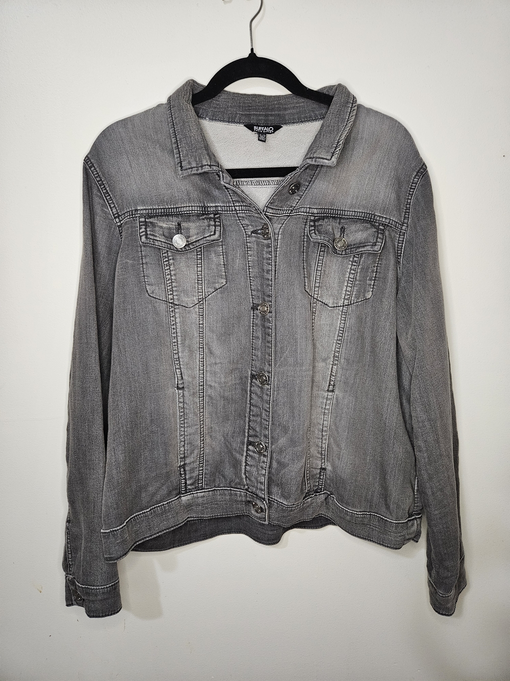 Buffalo David Bitton Women's Gray Denim Jacket